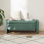 Banc rembourré ovale GEITIN avec grand espace de rangement