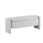 Banc rembourré ovale GEITIN avec grand espace de rangement
