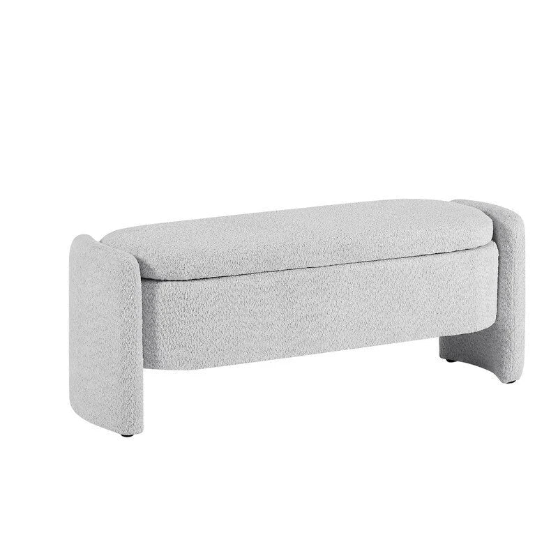 Banc rembourré ovale GEITIN avec grand espace de rangement