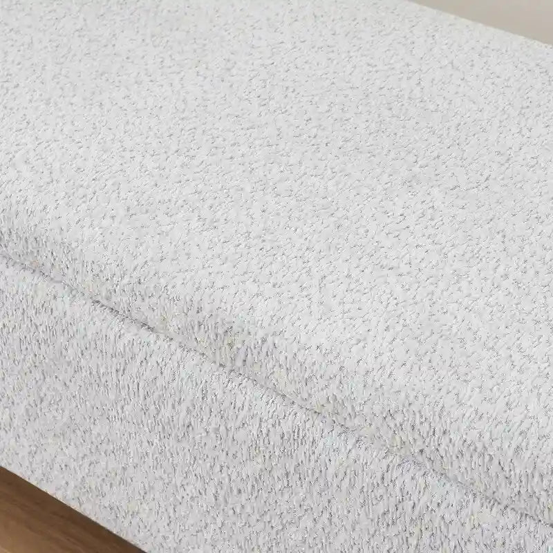Banc rembourré ovale GEITIN avec grand espace de rangement