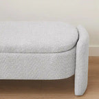 Banc rembourré ovale GEITIN avec grand espace de rangement