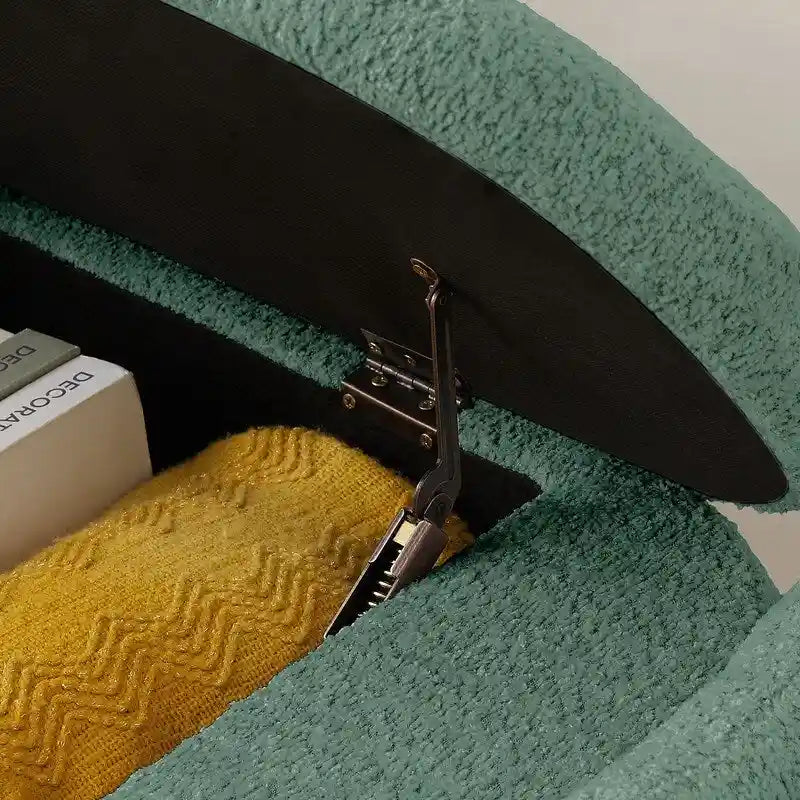 Banc rembourré ovale GEITIN avec grand espace de rangement