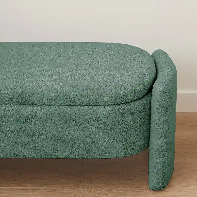 Banc rembourré ovale GEITIN avec grand espace de rangement