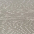 Banc demi-lune tapissé Rosarito Silver Oak et Ivoire