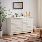 Commode de chambre moderne à 3 tiroirs avec chiffonnier à 6 tiroirs, organiseur de vêtements - Poignées en métal pour salon, chambre à coucher