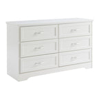 Commode de chambre moderne à 3 tiroirs avec chiffonnier à 6 tiroirs, organiseur de vêtements - Poignées en métal pour salon, chambre à coucher