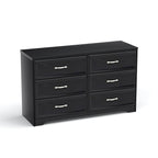 Commode de chambre moderne à 3 tiroirs avec chiffonnier à 6 tiroirs, organiseur de vêtements - Poignées en métal pour salon, chambre à coucher