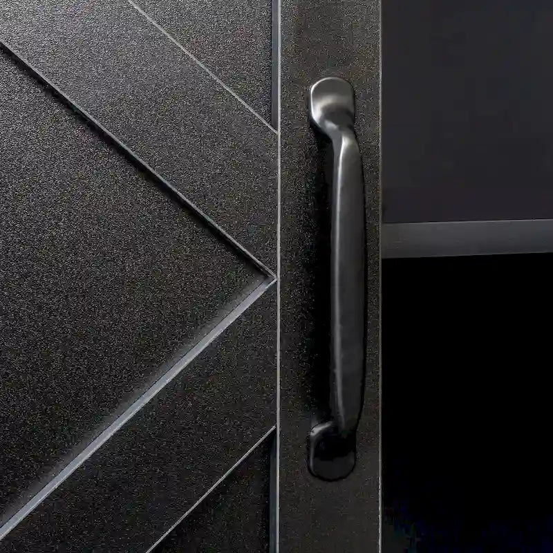 Armoire à 4 portes et 4 étagères ouvertes, buffet autoportant, armoire de rangement pour entrée