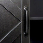 Armoire à 4 portes et 4 étagères ouvertes, buffet autoportant, armoire de rangement pour entrée