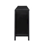 Armoire à 4 portes et 4 étagères ouvertes, buffet autoportant, armoire de rangement pour entrée