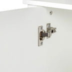 Armoire à 4 portes et 4 étagères ouvertes, buffet autoportant, armoire de rangement pour entrée