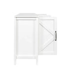 Armoire à 4 portes et 4 étagères ouvertes, buffet autoportant, armoire de rangement pour entrée