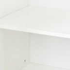 Armoire à 4 portes et 4 étagères ouvertes, buffet autoportant, armoire de rangement pour entrée