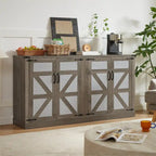 Armoire de rangement rustique en similicuir tressé