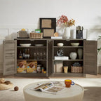 Armoire de rangement rustique en similicuir tressé