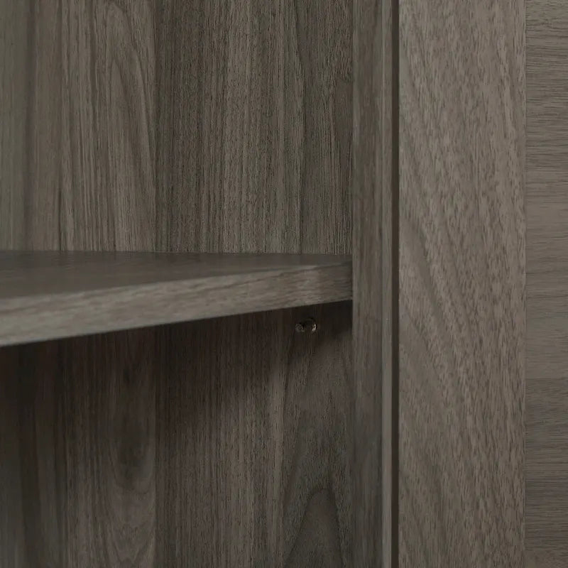 Armoire de rangement rustique en similicuir tressé