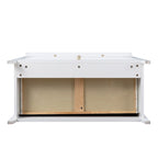 Commode en bois peinte à la bombe