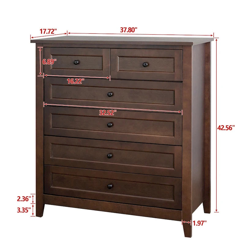 Commode en bois peinte à la bombe