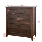 Commode en bois peinte à la bombe