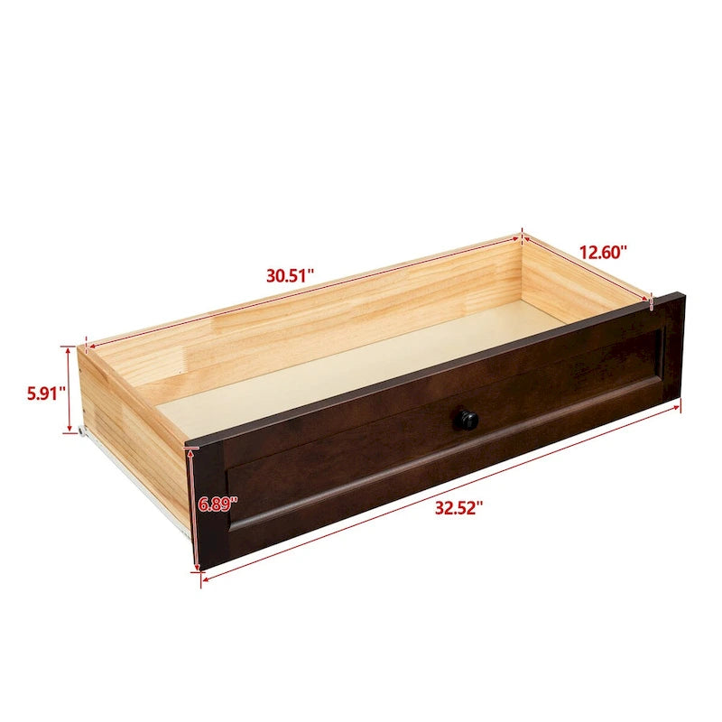 Commode en bois peinte à la bombe