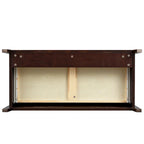 Commode en bois peinte à la bombe