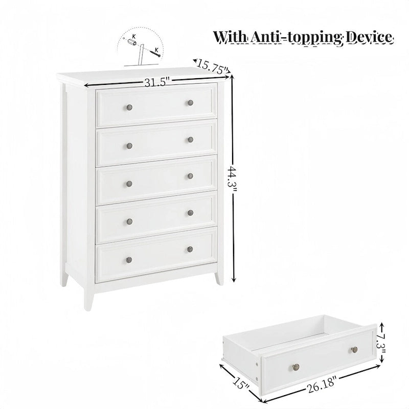 Commode 5 tiroirs