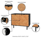 Meuble d'appoint Manhattan Comfort Mid-Century Modern Liam