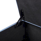 Banc de rangement extra long de 140 cm avec coffre de rangement à couvercle rabattable