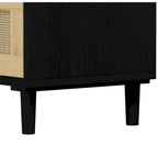 Commode de rangement en rotin à 3 tiroirs pour Chambre, Salon, Salle à manger