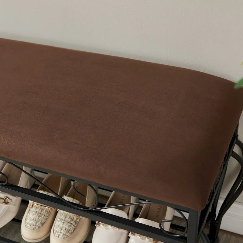 Banc à chaussures industriel pour entrée - 100L * 38l * 52H cm