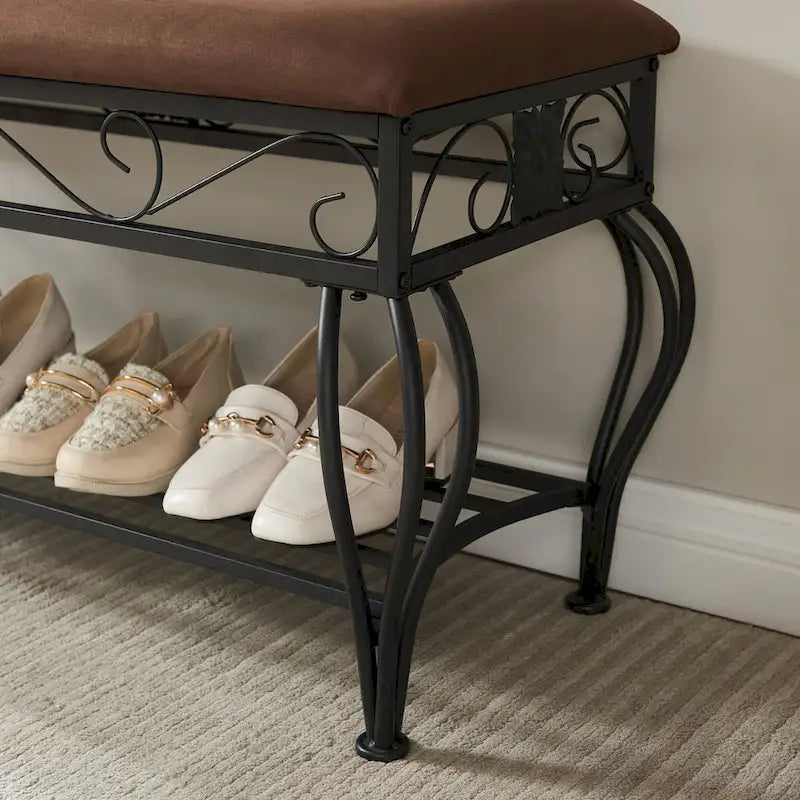 Banc à chaussures industriel pour entrée - 100L * 38l * 52H cm