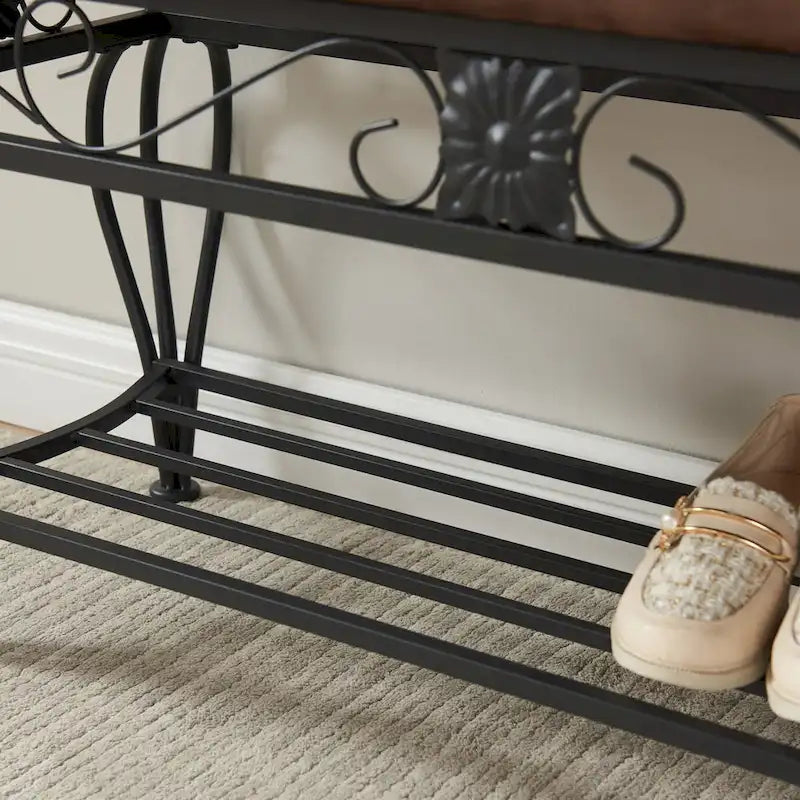 Banc à chaussures industriel pour entrée - 100L * 38l * 52H cm