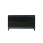Panneaux à grain premium fabriqués à la main, Armoire de rangement d'appoint avec 4 portes en rotin, Table console placard de rangement moderne