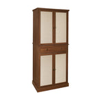 Armoire 4 portes 1 tiroir, avec 4 étagères intérieures réglables, meuble de rangement