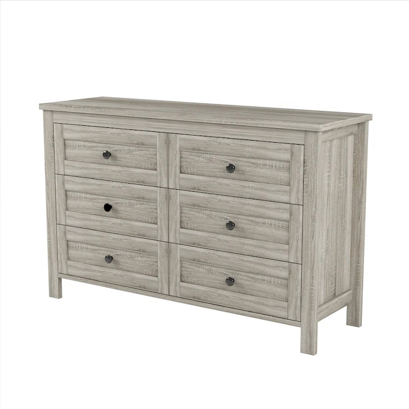 Meuble de rangement de style ferme rétro avec 6 tiroirs