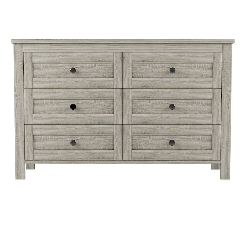 Meuble de rangement de style ferme rétro avec 6 tiroirs
