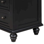 Meuble de rangement en bois à 3 tiroirs, table d'appoint avec tablette coulissante