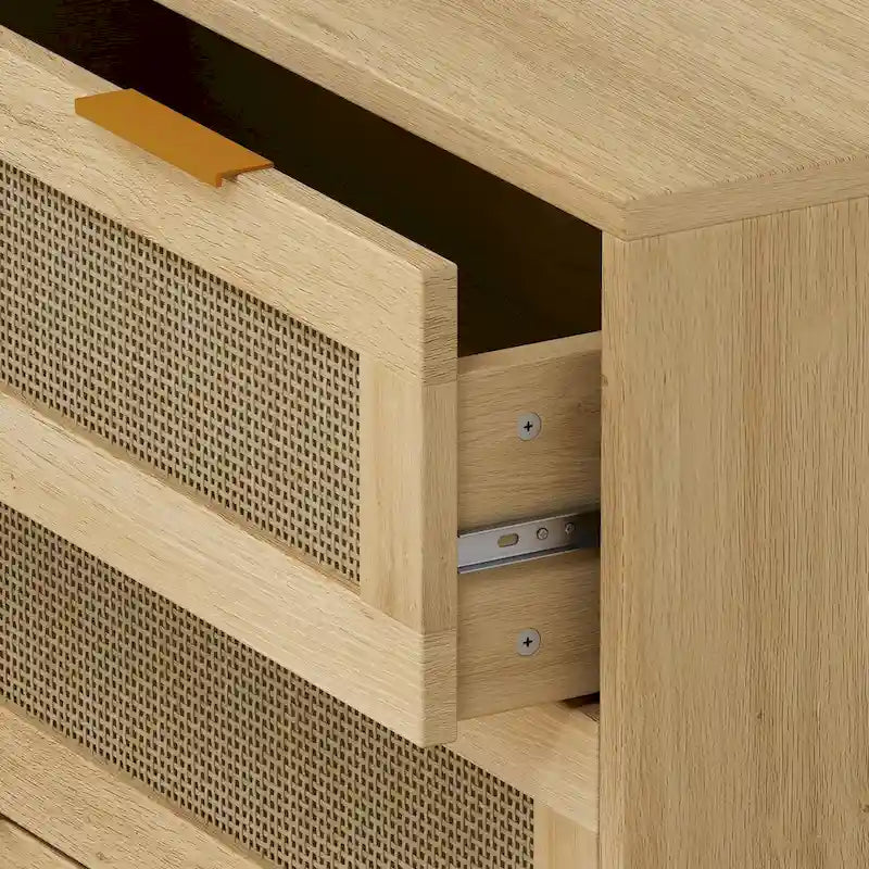 Meuble de rangement en rotin à 3 tiroirs de 31,50 L