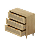 Meuble de rangement en rotin à 3 tiroirs de 31,50 L