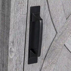 Table d'appoint de canapé, table de chevet avec étagère de rangement, en noyer, pour porte de grange
