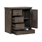 Mangeoire pour animaux de compagnie style ferme moderne avec rangement, tiroirs coulissants - 2 options de finition