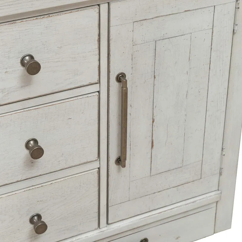 Mangeoire pour animaux de compagnie style ferme moderne avec rangement, tiroirs coulissants - 2 options de finition