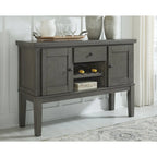 Hallanden Antique Gray Dining Room Server - 56W x 18D x 39H