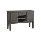 Bahut de salle à manger gris antique Hallanden - 56W x 18D x 39H
