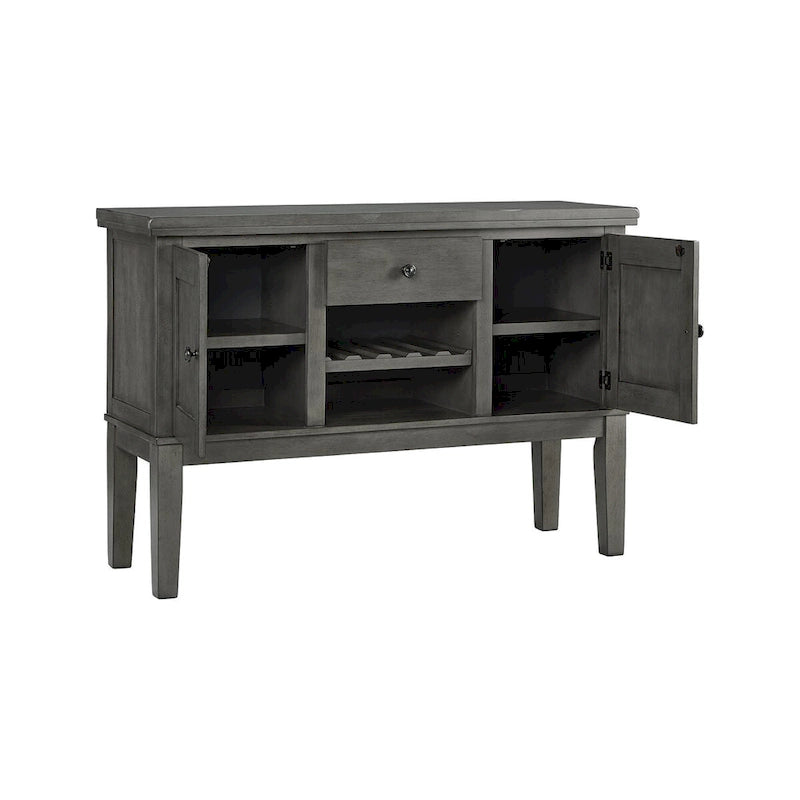 Bahut de salle à manger gris antique Hallanden - 56W x 18D x 39H