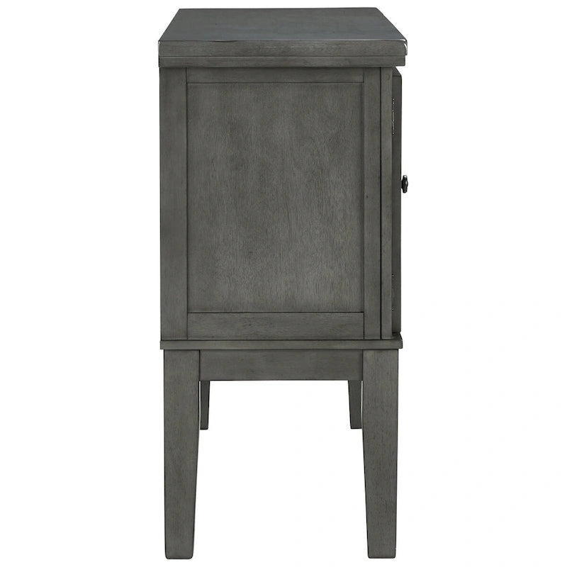 Bahut de salle à manger gris antique Hallanden - 56W x 18D x 39H