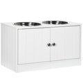 Gamelles surélevées pour grand chien, meuble de rangement avec grande capacité de 44 L, support de gamelle surélevé pour chien, station d'alimentation pour animaux de compagnie