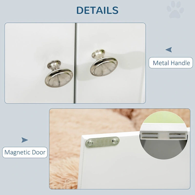 Gamelles surélevées pour grand chien, meuble de rangement avec grande capacité de 44 L, support de gamelle surélevé pour chien, station d'alimentation pour animaux de compagnie