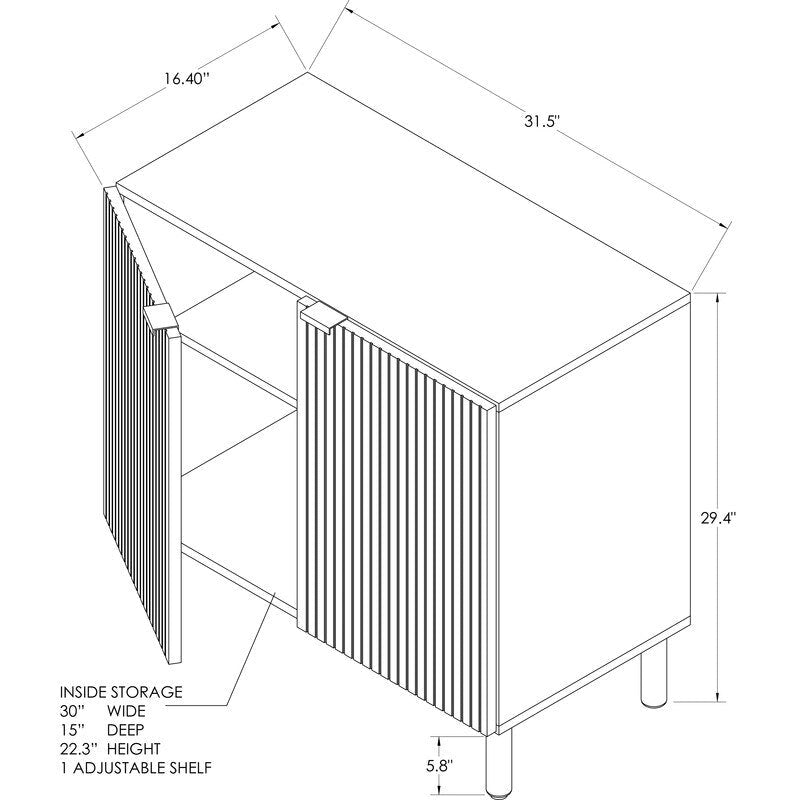 Armoire Merk Brown 2 portes