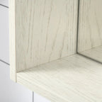 Armoire de toilette avec miroir 31,5 x 25,5, étagère de rangement, blanche